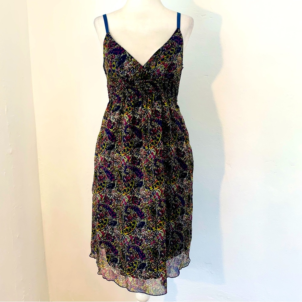 DEREK HEART Floral Sheer Mini Dress Size Small